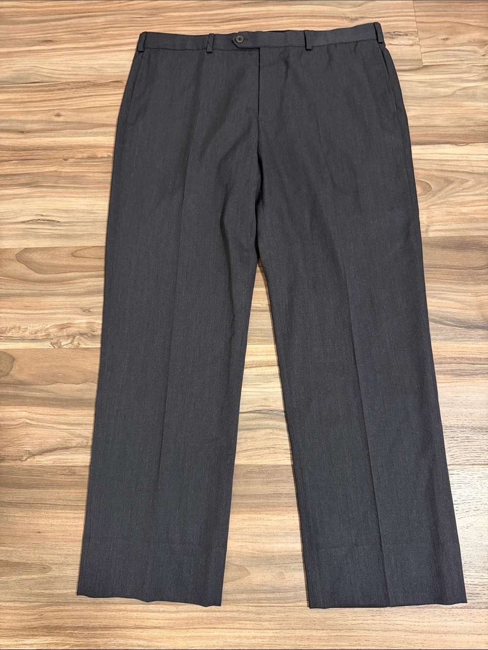 Brooks Brothers Madison Charcoal Grey Wool Dress Pants 40x30 Preppy Academia